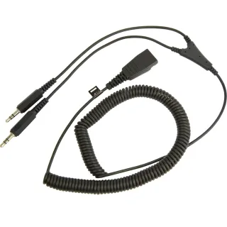 QD TO DUAL 3.5MM JACKS FOR PC