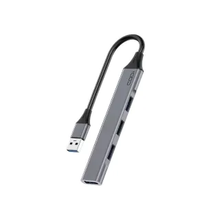 SLIM USB-A 4PORT HUB            X4 USB-A PORTS GREY