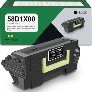 LEXMARK 58D1X00 RETURN PROGRAM TONER CARTRIDGE FOR USE IN MS823,825,MX822,MS/MX7
