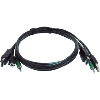 CONNECT ONE OR TWO DISPLAYPORT, ONE USB, AND ONE AUDIO SOURCE(S) TO A SECURE KVM