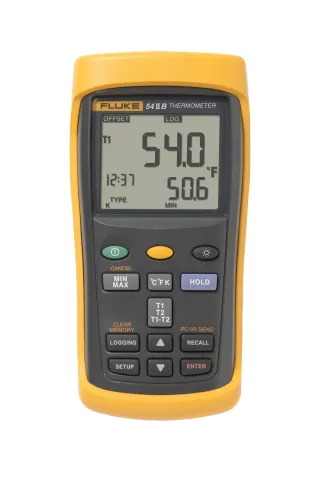DUAL INPUT THERMOMETER W/       USB RECORDING 60HZ NOISE REJECTION