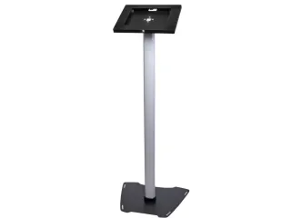 SECURE TABLET FLOOR STAND FEATURES A SECURITY LOCK TO PROTECT YOUR TABLET FROM T
