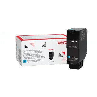 GENUINE XEROX CYAN HIGH CAPACITY TONER CARTRIDGE FOR THE VERSALINK C625 (USE & R