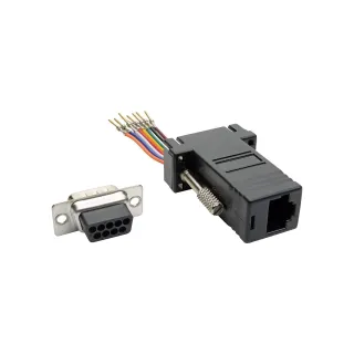DB9 TO RJ45 SERIAL ADAPTER      MODULAR M/F RS-232 RS-422 RS-485