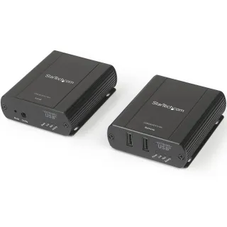 USB 2.0 EXTENDER KIT CONNECTS 2 REMOTE USB DEVICES UP TO 330FT OVER CAT5E/CAT6 R