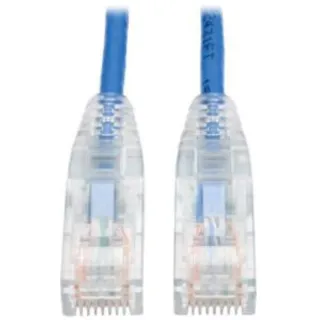 3FT CAT6 PATCH CABLE SLIM BLUE  GIGABIT MOLDED SNAGLESS UTP PVC M/M