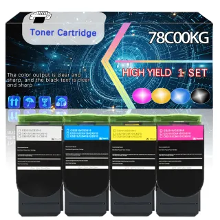 LEXMARK 78C00CG CYAN RETURN PROGRAM TONER CARTRIDGE TAA FOR USE IN CS/CX421,52X,