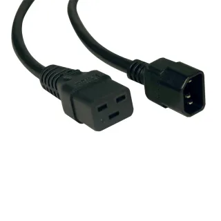 2FT POWER EXTENSION CORD 14AWG  15A C19 TO C14 HEAVY DUTY