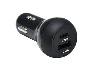 USB CAR CHARGER DUAL-PORT 39W   CHARGING USB-C 27W USB-A 12W