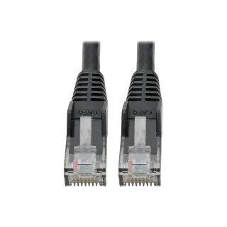 6IN CAT6 BLACK UTP GIGABIT      SNAGLESS MOLDED RJ45 M/M PATCH CABL