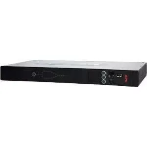 APC NETSHELTER RACK AUTOMATIC TRANSFER SWITCH, 1U, 15A, 100/120V, 5-15 IN, 10 5-