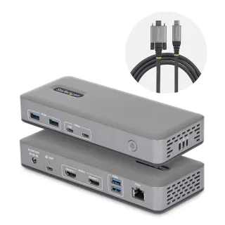 CONNECT TWO 4K 60HZ HDMI DISPLAYS THROUGH A SINGLE USB TYPE-C PORT; PLUG-AND-PLA