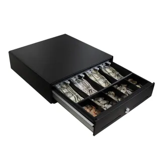 13IN POS RJ12 CASH DRAWER 3 POS LOCK STEEL 4 BILL 5 COIN 2 MEDIA
