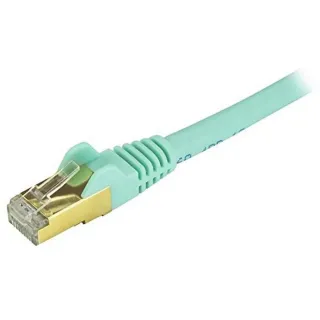 12FT AQUA CAT6A ETHERNET CABLE  SNAGLESS RJ45 UTP PATCH CABLE CORD