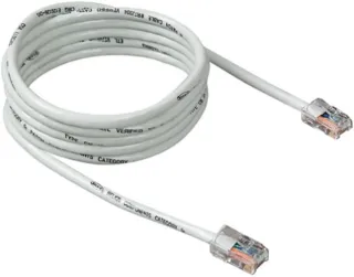 10FT CAT5E WHITE PATCH CORD     ROHS