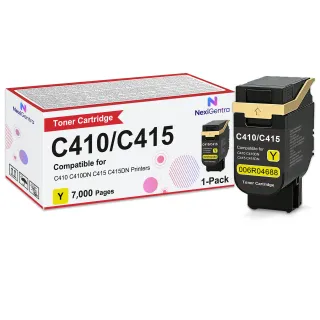 GENUINE XEROX YELLOW HIGH CAPACITY TONER CARTRIDGE FOR THE XEROX C410 (USE & RET