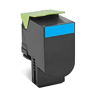 LEXMARK 78C0UCG CYAN RETURN PROGRAM TONER CARTRIDGE TAA FOR USE IN CS521,CS/CX62