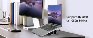 USB-C LAPTOP STAND 4K MULTITASK DOCKING STATION HDMI 60HZ 2XUSB-A