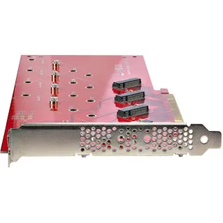 QUAD M.2 PCIE ADAPTER CARD      MKEY AHCI NVME M2 SSD PCIE 4.0