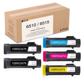 BLACK STD CAP TONER CARTRIDGE   WC 6515 PHASER 6510 2 500 PAGES