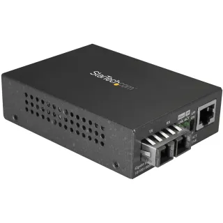 SINGLE MODE FIBER ETHERNET MEDIA CONVERTER EXTENDS & BRIDGES COPPER NETWORKS - 1