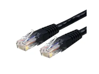 25FT BLACK CAT6 ETHERNET CABLE  RJ45 UTP PATCH CABLE GIGABIT LAN