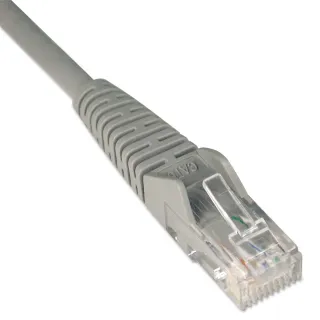 7FT CAT6 PATCH CABLE M/M GRAY   GIGABIT MOLDED SNAGLESS PVC RJ45