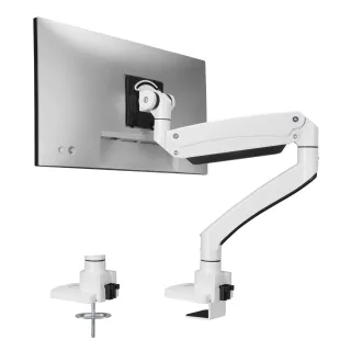 ULTRA HEAVY DUTY SINGLE MONITOR ARM DESK MOUNT - 17IN -57IN