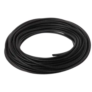 CORR LOOM TUBING SLIT 25.4MM X 30.5M BLK