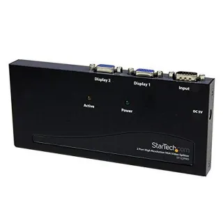 2PORT HIGH RESOLUTION VGA       VIDEO SPLITTER 350 MHZ