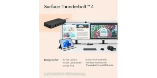 SURFACE THUNDERBOLT 4 DOCK CM SC EN/XD/XX US/CANADA COMMERCIAL BLACK