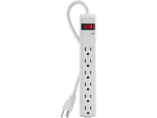 6OUT SURGE PROTECTOR 3FT CORD   LIFETIME WARRANTY