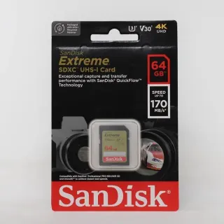 SDSDXV2-064G-ANCIN EXTREME SD   170/80MB/S RW C10 UHS U3 V30 R