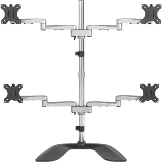 QUAD MONITOR STAND DESK MOUNT   ERGONOMIC VESA MOUNT DISPLAY STAND