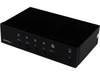 SWITCH BETWEEN DISPLAYPORT, VGA OR TWO HDMI SOURCE DEVICES ON ONE DISPLAY, WITH