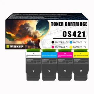 LEXMARK 78C00KG BLACK RETURN PROGRAM TONER CARTRIDGE TAA FOR USE IN CS/CX421,52X