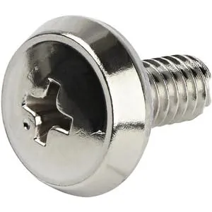 12-24 SERVER RACK SCREWS NICKEL 50 PACK SERVER RACK MOUNTING SCREWS
