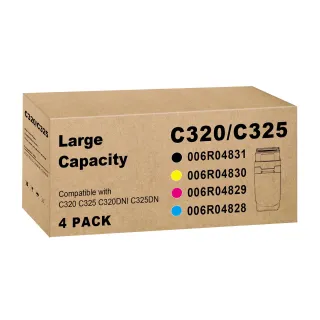 GENUINE XEROX BLACK HIGH CAPACITY TONER CARTRIDGE, XEROX C325 COLOR PRINTER, (US