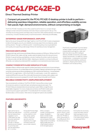 TPH 300DPIPC41E-D/PC42E-D       SERIES