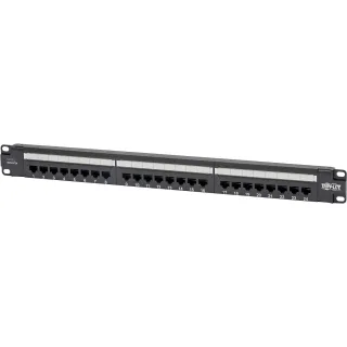EATON TRIPP LITE SERIES 24-PORT 1U RACK-MOUNT CAT6A 110 PATCH PANEL WITH CABLE M