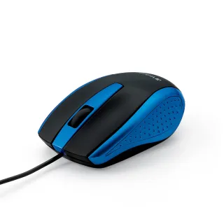 CORDED NOTEBOOK OPTICAL MOUSE   BLUE