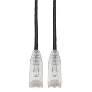 5FT CAT6 BLK SNAGLESS UTP RJ45  MOLDED SLIM GIGABIT PATCH CABLE