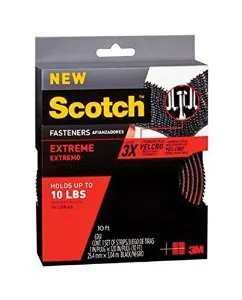 SCOTCH 10INX1IN BLACK EXTREME   FASTENERS