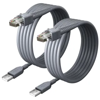 DEMO 7FT USB UNIV STYLE3 CABLE  STRAIGHT DURA GRAY