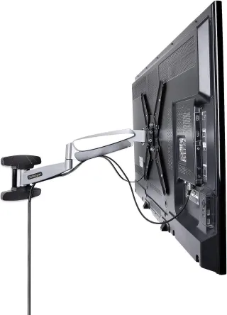 SPRING-ASSISTED HEIGHT ADJUSTABLE TV WALL MOUNT RANGE 12.6IN/32CM; EXTENDABLE AR