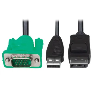 VGA TO DISPLAYPORT AND USB-A    ADAPTER CABLE KIT FOR KVMS