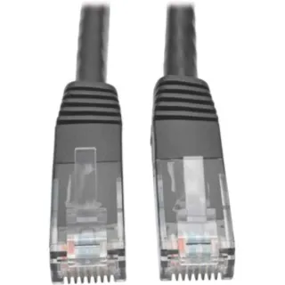 2FT CAT6 PATCH CABLE M/M BLACK  GIGABIT MOLDED UTP PVC RJ45 550MHZ
