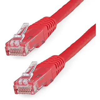 25FT RED CAT6 ETHERNET CABLE    RJ45 UTP PATCH CABLE GIGABIT LAN