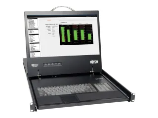 EATON TRIPP LITE SERIES NETCOMMANDER 8-PORT CAT5 1U RACK-MOUNT CONSOLE KVM SWITC
