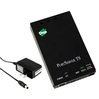 DIGI PORTSERVER TS 4 PORT RS-232 RJ-45 SERIAL TO ETHERNET DEVICE SERVER, 9-30VDC